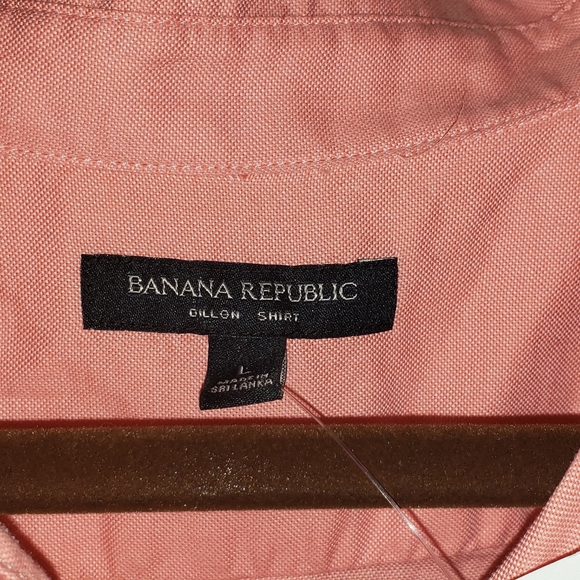 New W/ Tags Banana Republic Pink Button Down L - Picture 3 of 4